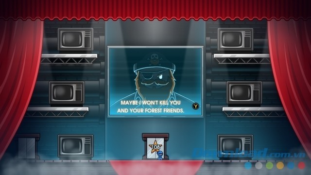 Hình ảnh thuyền trưởng trong game hành động 10 Second Ninja X cho máy tính