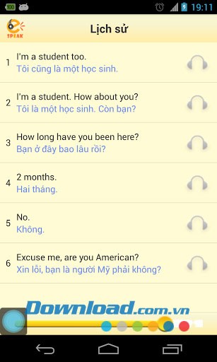 100 đoạn hội thoại tiếng Anh for Android