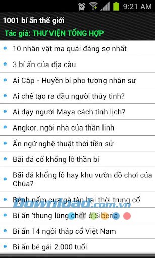 1001 bí ẩn của thế giới for Android