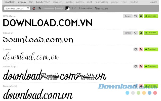 Tải font miễn phí trên 1001 Fonts