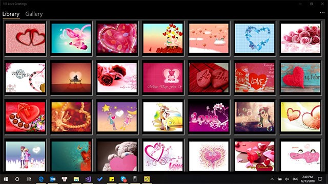 101 Love Greetings cung cấp kho eCard Valentine, thiệp tình yêu miễn phí