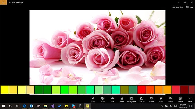 Nhiều công cụ tùy chỉnh để tạo thiệp Valentine ngọt ngào cho