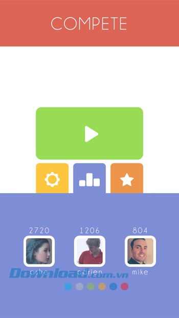 Kết nối Facebook để cạnh tranh với bạn bè trong game 1010!