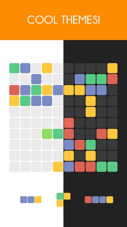 Trải nghiệm game giải đố 1010! Color với 2 chủ đề màu sắc khác nhau