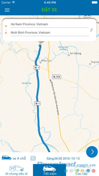 Trải nghiệm đặt xe nhanh chóng, an toàn cùng 123Xe