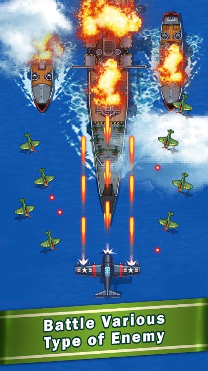 Chiến đấu với nhiều loại kẻ thù trong game bắn súng cổ điển - 1945 Air Force