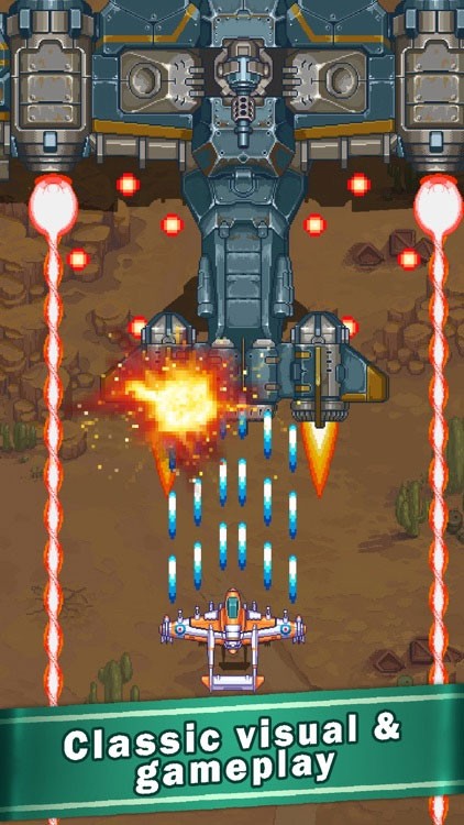 1945 Air Force có đồ họa và lối chơi cổ điển, mang phong cách game bắn ruồi