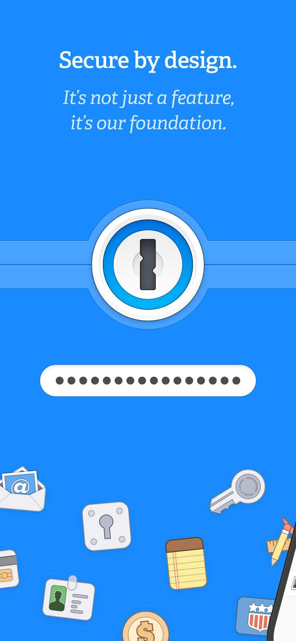 1Password cho iOS có độ bảo mật cao