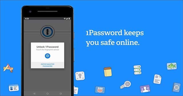 Ứng dụng bảo mật 1Password for Android giúp bảo vệ bạn mỗi khi online
