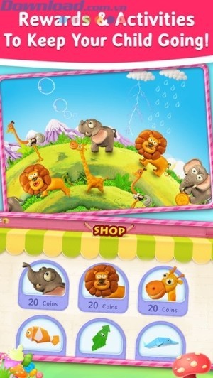 Phần thưởng thú vị kích thích bé học tập