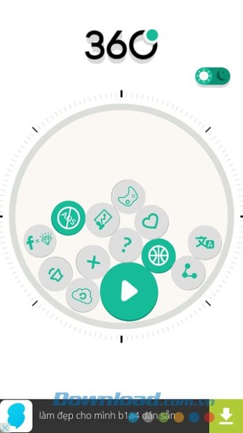 Giao diện game 360 Degree