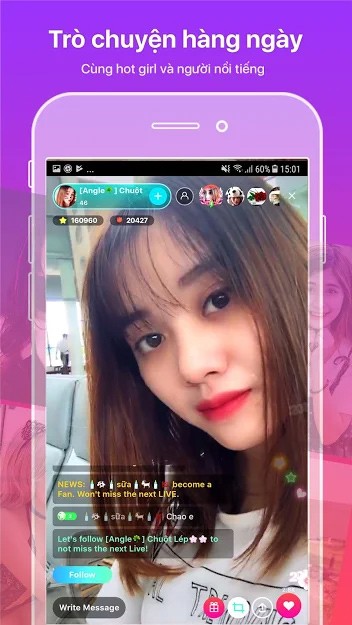 Ứng dụng stream trên điện thoại