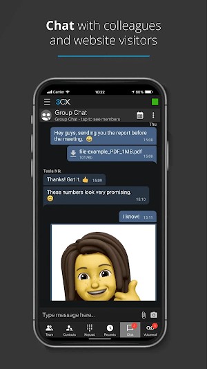 Trò chuyện với đồng nghiệp và những người ghé trang