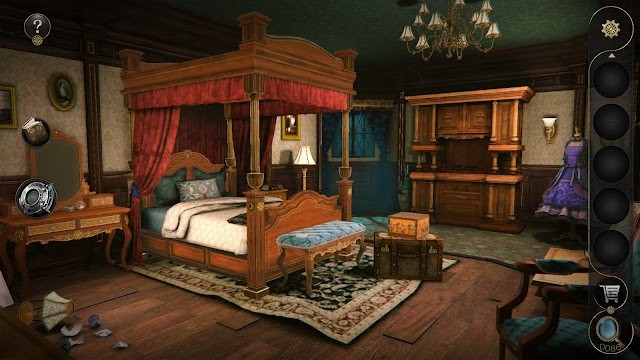 Khám phá các căn phòng trong dinh thự cổ trong game 3D Escape Room : Mystic Manor
