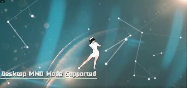 Bạn gái ảo sẽ xuất hiện trên desktop để bạn thoải mái tương tác mà không cần mở game