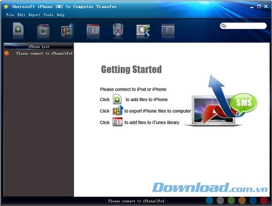 3herosoft iPhone SMS to Computer Transfer