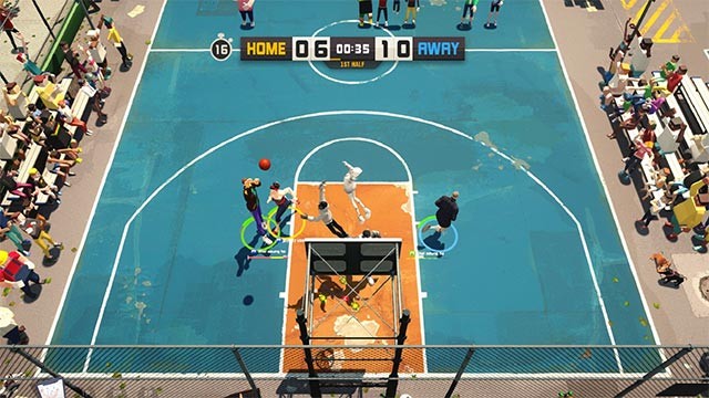 Chơi game 3on3 FreeStyle: Rebound ở góc nhìn thứ 3 hoặc top-down với khả năng chuyển đổi linh hoạt