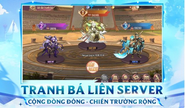 Tranh bá liên server, cộng đồng đông, chiến trường rộng mở