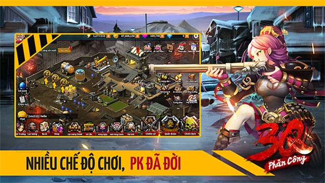 Giao diện game 3Q Phản Công cho Android