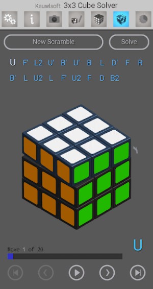 3x3 Cube Solver sử dụng phương pháp giải CFOP