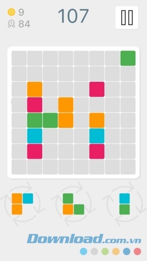 4 Blocks Puzzle cho Android có tính thử thách cao