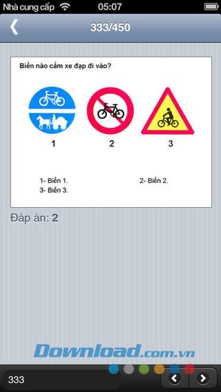 450 câu lý thuyết sát hạch ôtô for iOS