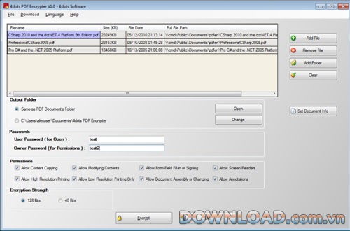 4dots Free PDF Protector