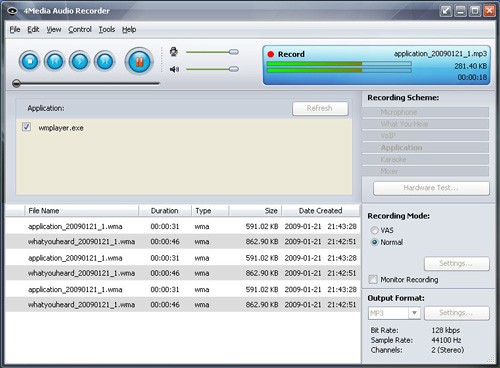 4Media Audio Recorder