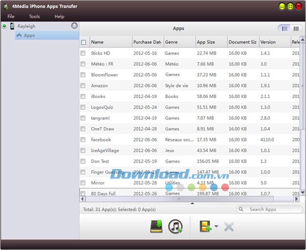 4Media iPhone Apps Transfer
