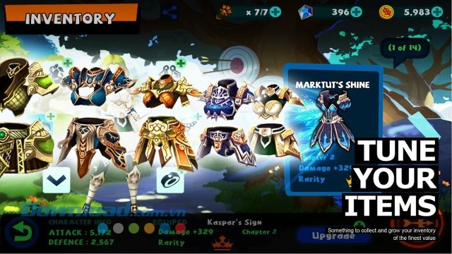 Hệ thống trang bị trong game 4Story M: Flying Dragon Arrows