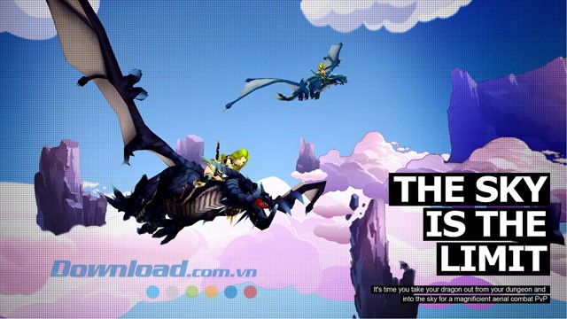 Rồng cưỡi trong game 4Story M: Flying Dragon Arrows