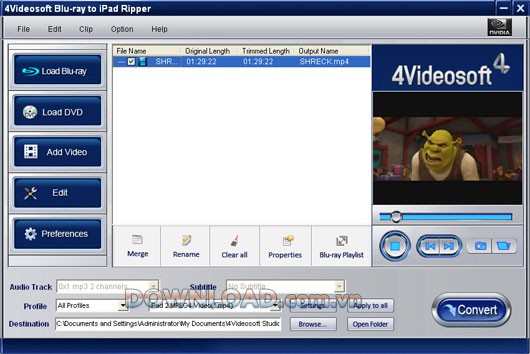 4Videosoft Blu-ray to iPad Ripper