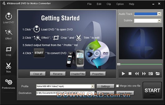 4Videosoft DVD to Nokia Converter