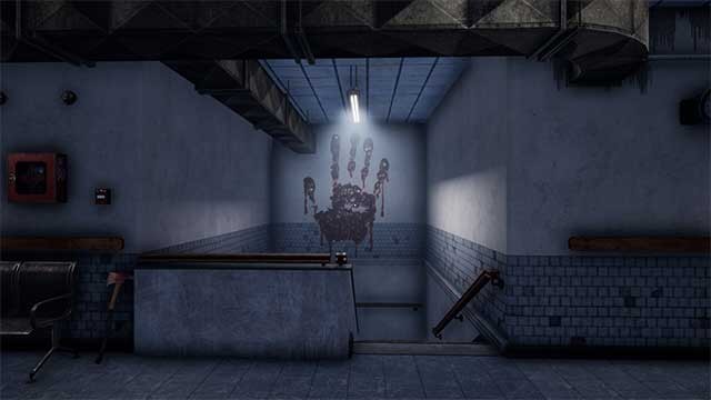 Nếu bị ảo giác, hãy đi cầu thang có in bàn tay đẫm máu trên tường