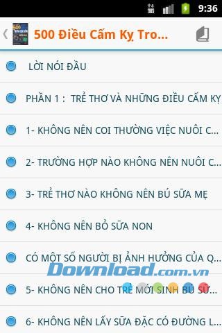 500 điều cấm kỵ for Android