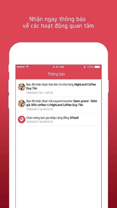 Nhận ngay các thông báo về máy mà bạn quan tâm