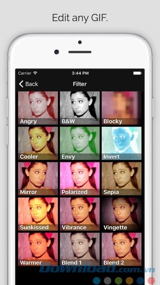 Áp dụng bộ lọc ảnh