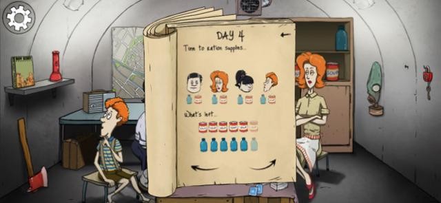 Phân chia khẩu phần ăn cho gia đình trong hầm trú ẩn