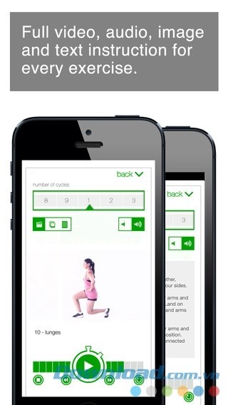 ứng dụng tập thể dục cho iphone