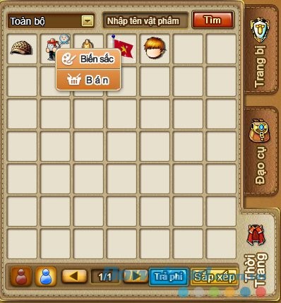 Tùy chỉnh trang phục