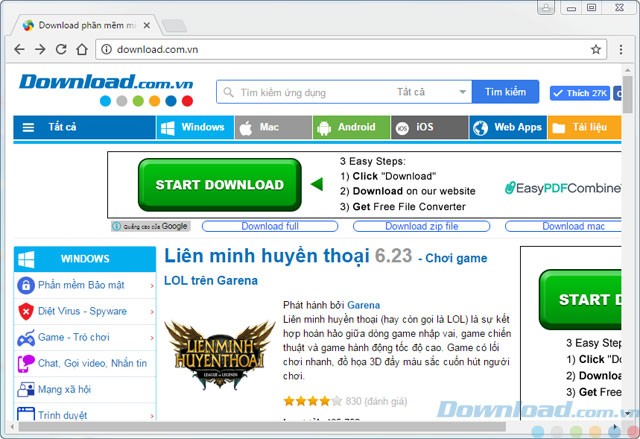 Ảnh màn hình được chụp với 7capture