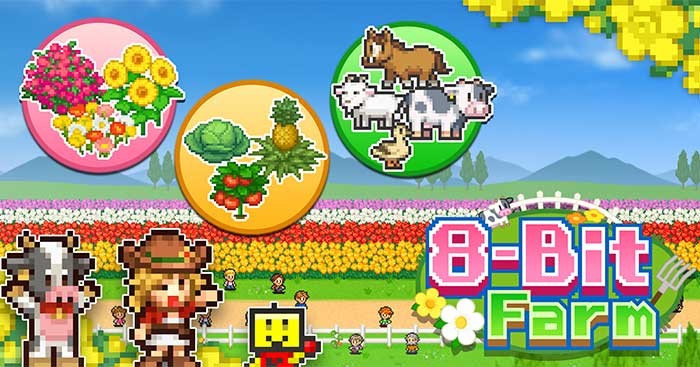 8-Bit Farm là game quản lý trang trại đồ họa pixel cực dễ thương