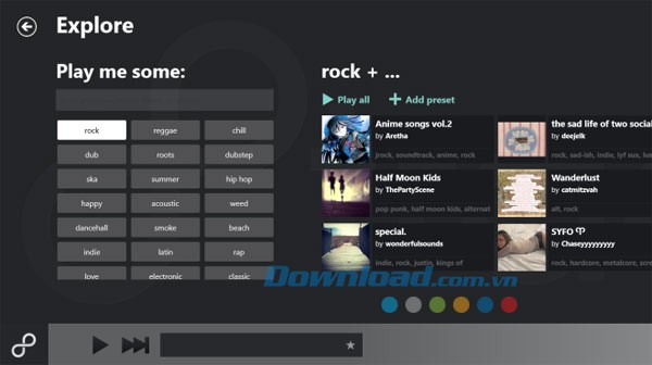 8tracks radio for Windows 8