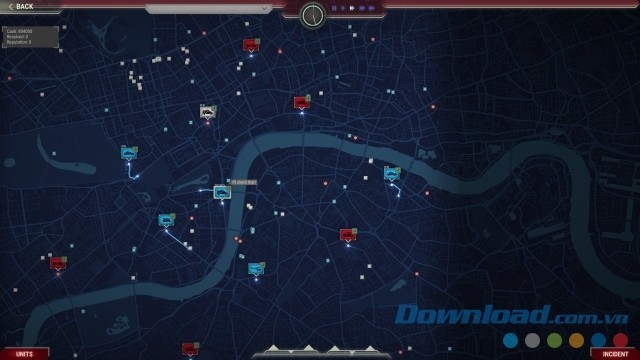 Bản đồ rộng lớn trong game chiến thuật mới 911 Operator cho máy tính, Mac và Linux