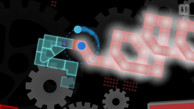 Điều khiển hai hành tinh Lửa và Băng di chuyển theo nhịp điệu trong game A Dance of Fire and Ic