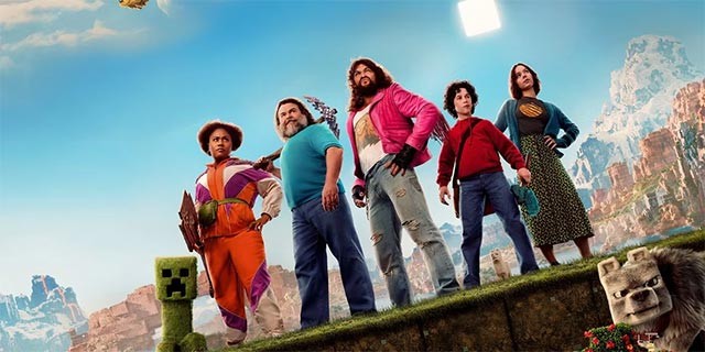 Poster phim hài phiêu lưu giả tưởng A Minecraft Movie chiếu rạp