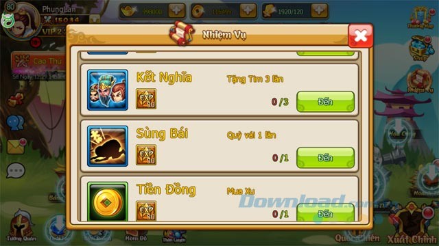 Nhiệm vụ hàng ngày