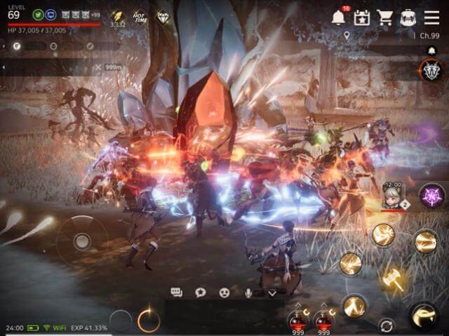 Tham gia trận đánh bang hội khốc liệt