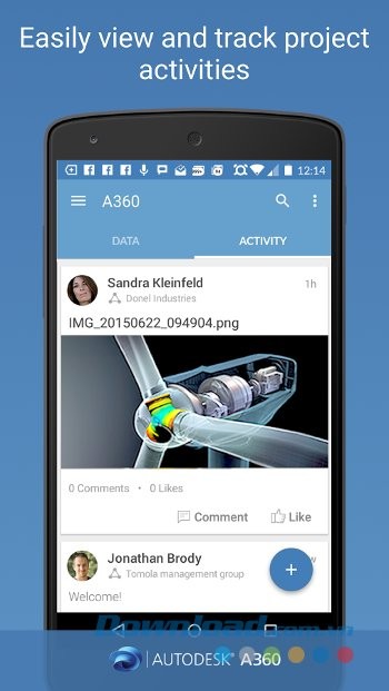 Theo dõi tiến độ dự án với Autodesk A360