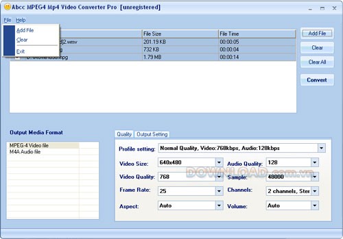 Abcc MPEG4 MP4 Video Converter Pro